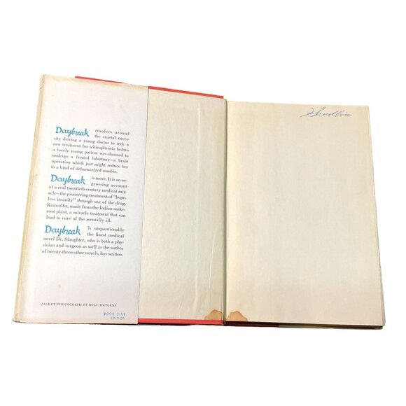 DAYBREAK BY FRANK G SLAUGHTER 1958 BOOK CLUB ED HARDCOVER DUSTJACKET - Picture 7 of 7